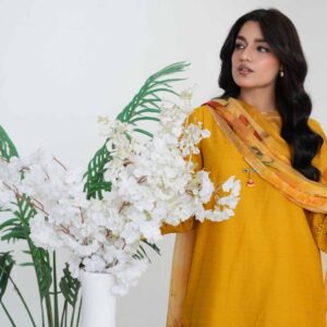 Johra Aiman Chikankari Lawn Shirt, Dupatta & Trouser - JH 866