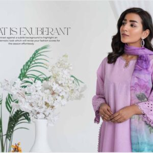Johra Aiman Chikankari Lawn Shirt, Dupatta & Trouser - JH 861